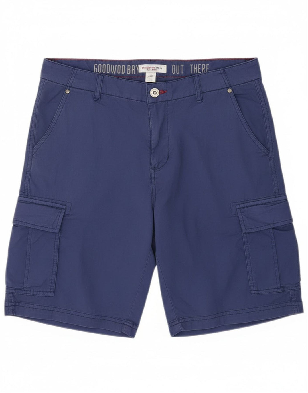 Scorpion Bay Mens Cargo Shorts W32 Medium Navy Blue Cotton