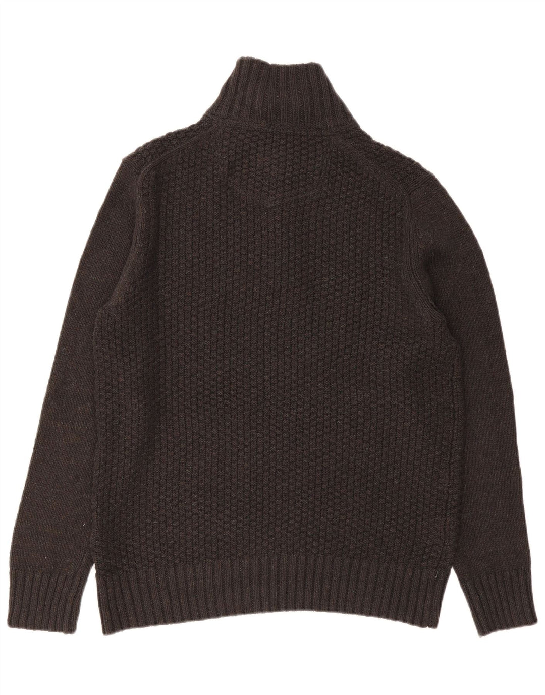 Fat Face Mens Zip Neck Jumper Sweater Large Grey Cotton