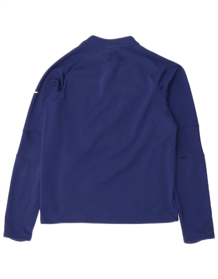 Nike Haut de survêtement Therma-Fit pour garçon 12-13 ans Bleu marine Taille L