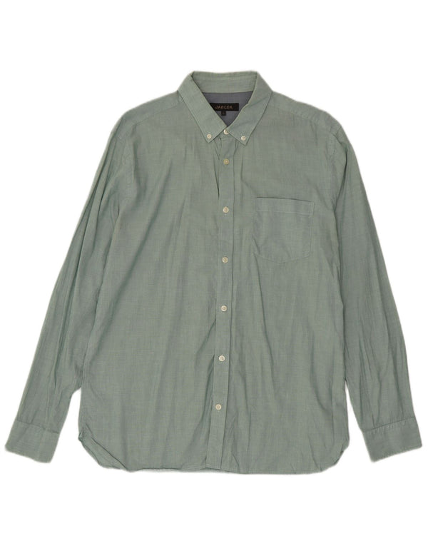 Camicia Uomo Jaeger Large Verde Cotone
