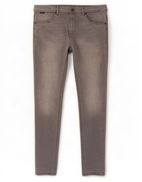Мужские узкие джинсы Zara EU 44, большие W34 L31, серые, хлопок