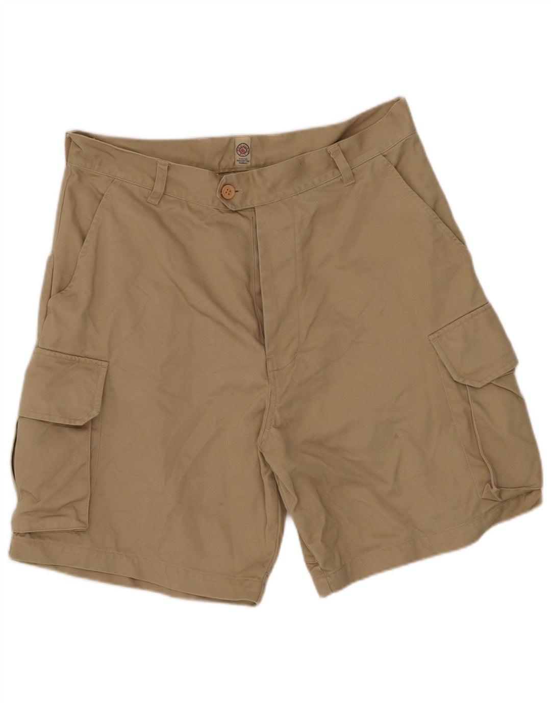 Pantaloni scurți vintage pentru bărbați, tip cargo, W30, bumbac mediu kaki