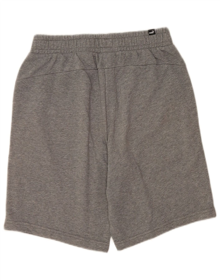 Puma Mens Sport Shorts Medium Grey Flecked Cotton