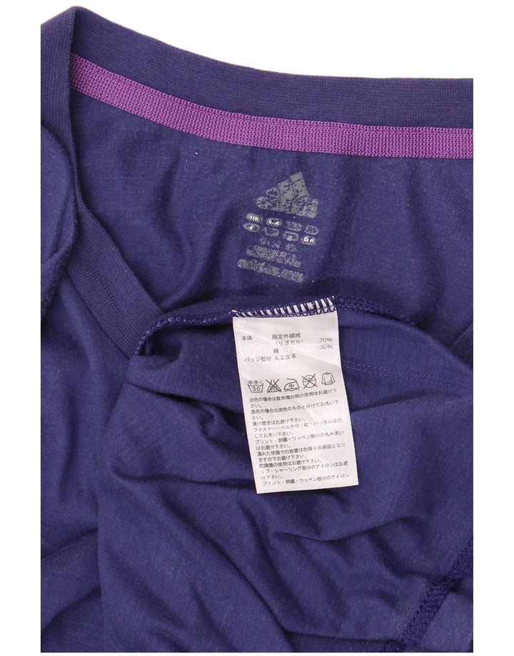 ADIDAS Mens T-Shirt Top Large Purple