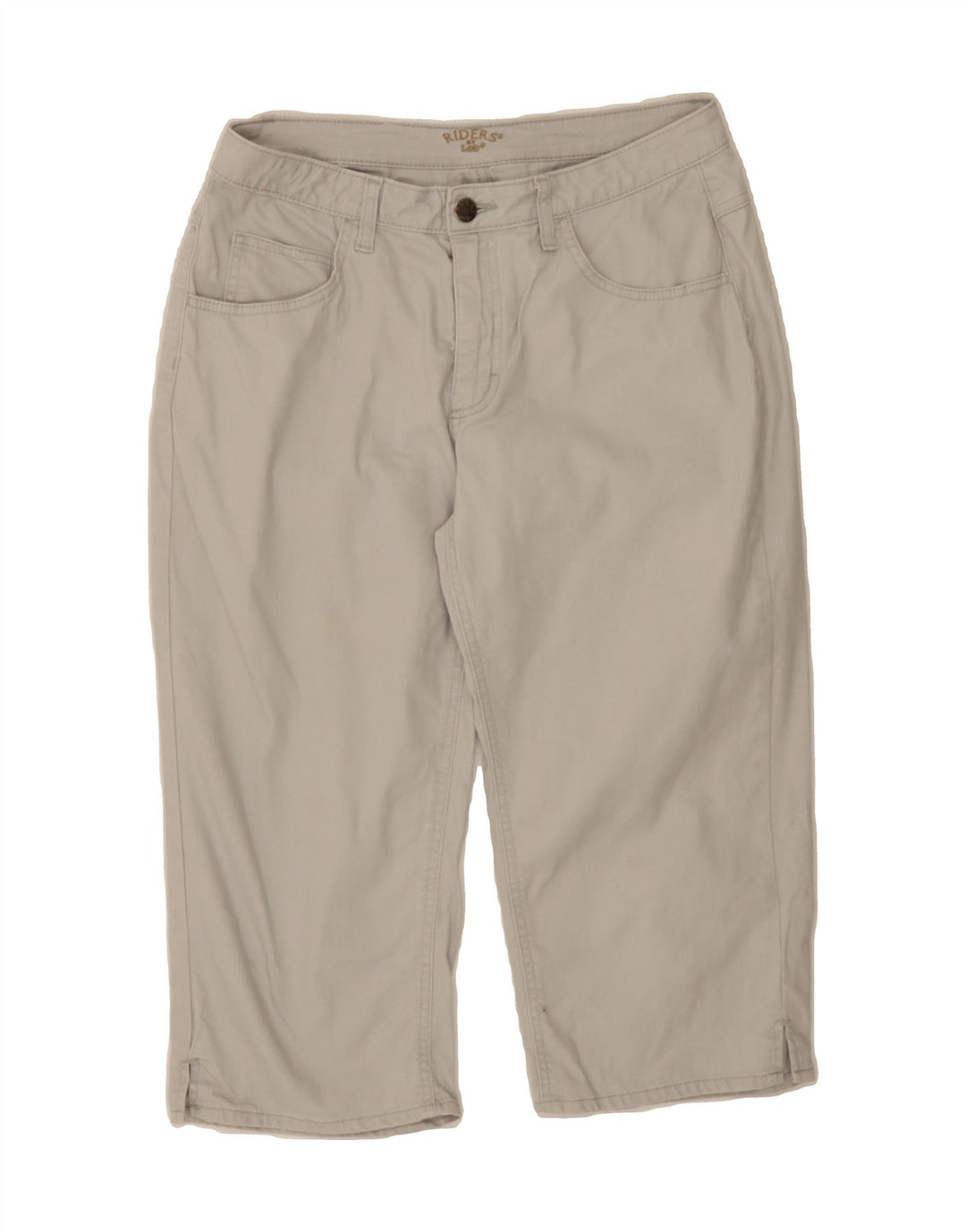 LEE Womens Riders Straight Capri Trousers W30 L18 Grey Vintage Lee and Second-Hand Lee from Messina Hembry 