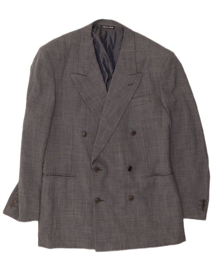 Pal Zileri Chaqueta tipo blazer con doble botonadura para hombre IT 52 XL Lana gris