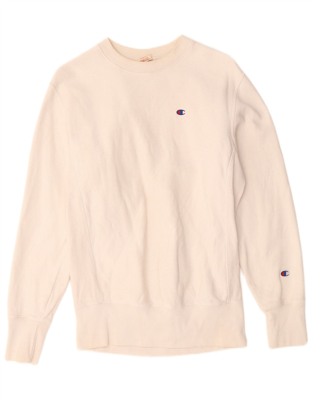 Champion Herre Sweatshirt Jumper Medium Hvid