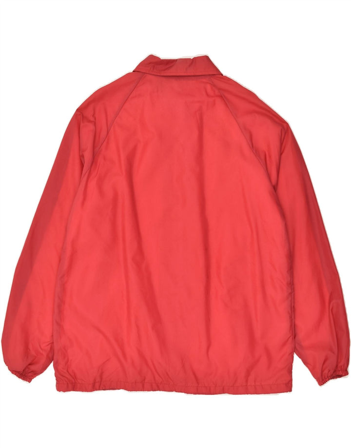 VINTAGE Mens Bomber Jacket UK 42 XL Red Nylon Vintage Vintage and Second-Hand Vintage from Messina Hembry 