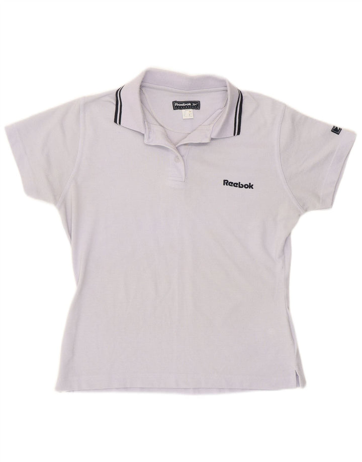 Reebok Womens Polo Shirt UK 14 Large Purple Polyester