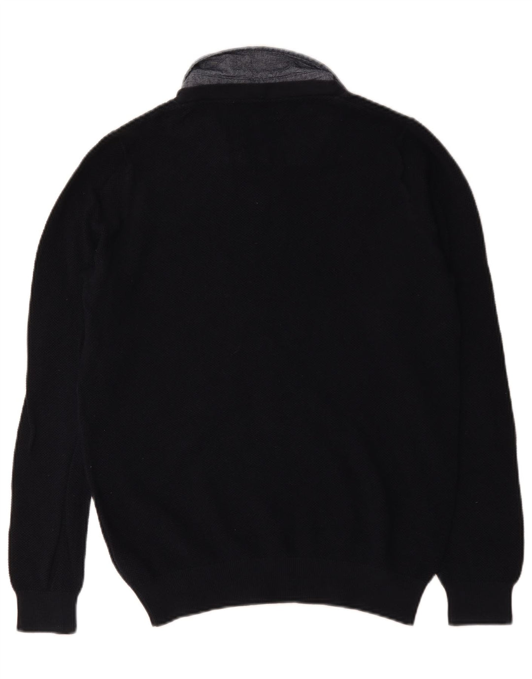 Marks & Spencer Mens Regular Fit Polo Neck Jumper Sweater Small Navy Blue
