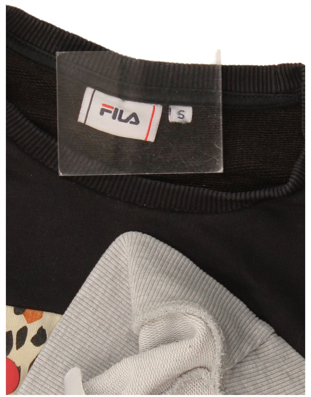 Fila Womens Graphic Sweatshirt Jumper UK 10 Small Multicoloured