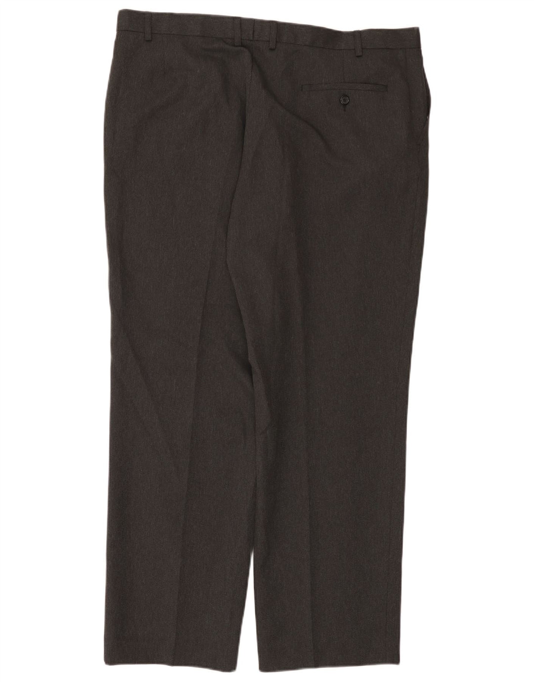 Marks & Spencer Mens Straight Suit Trousers W40 L31 Black Polyester