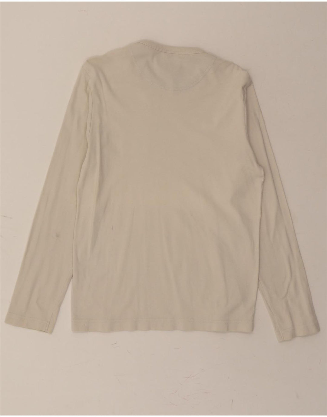 GAS Mens Top Long Sleeve Medium Beige Cotton Vintage Gas and Second-Hand Gas from Messina Hembry 