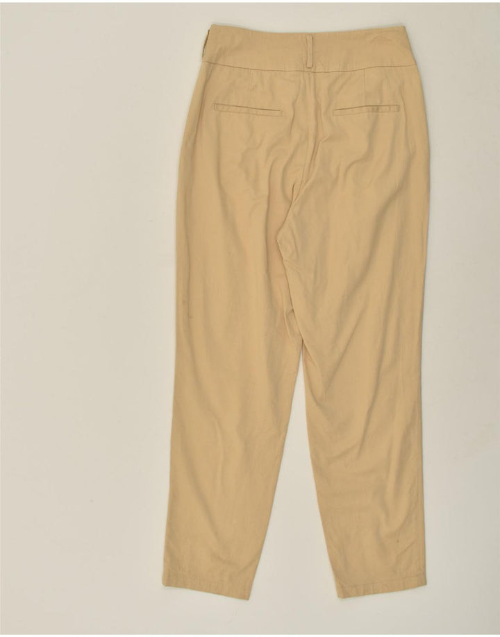 MASSIMO DUTTI Womens Slim Fit Chino Trousers US 8 Medium W28 L28 Beige | Vintage Massimo Dutti | Thrift | Second-Hand Massimo Dutti | Used Clothing | Messina Hembry 
