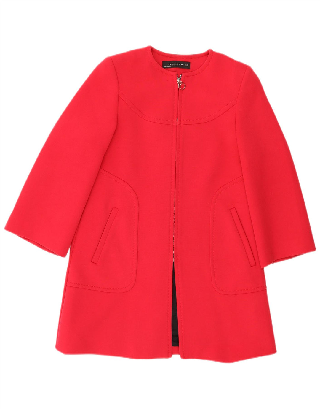 ZARA Womens Overcoat UK 6 XS Pink