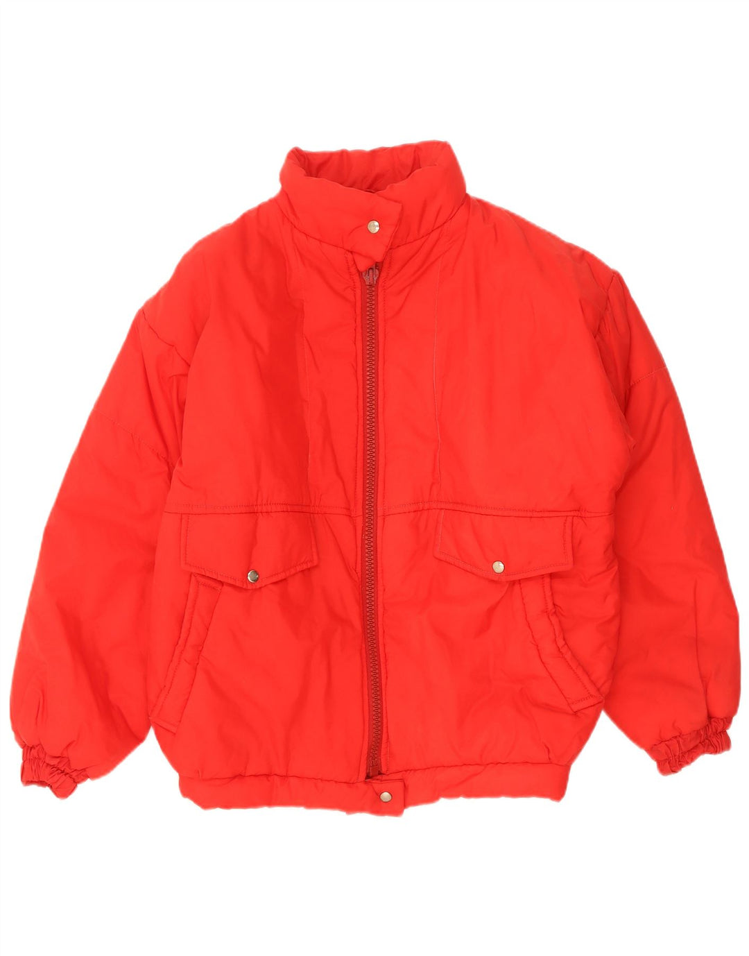 Giacca imbottita vintage da donna UK 18 XL rossa