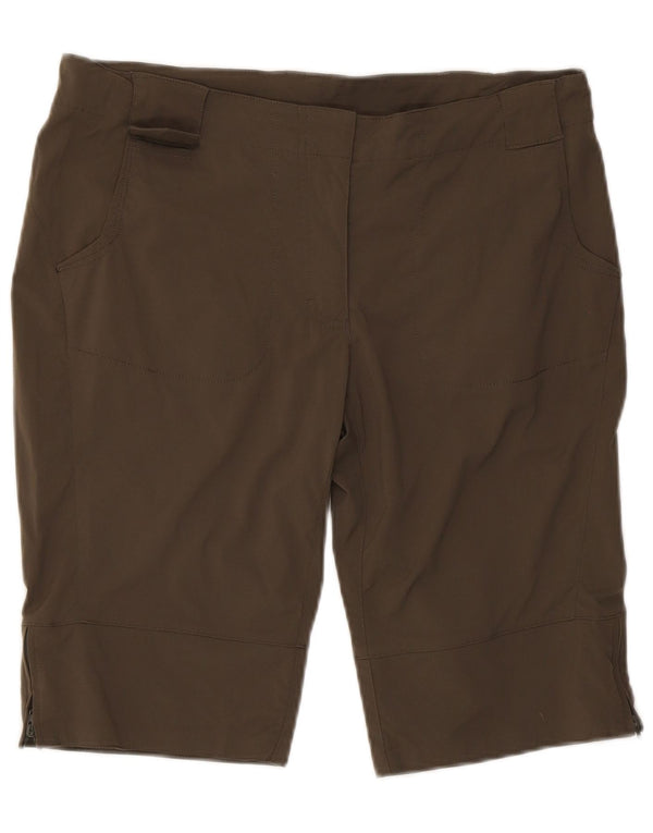 Jack Wolfskin Pantalones Casuales para Mujer UK 14/16 Large W34 Caqui Poliamida