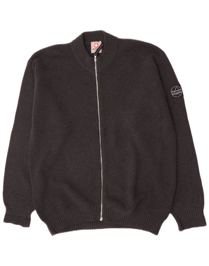 Murphy & Nye Mens Cardigan Sweater XL Grey Wool
