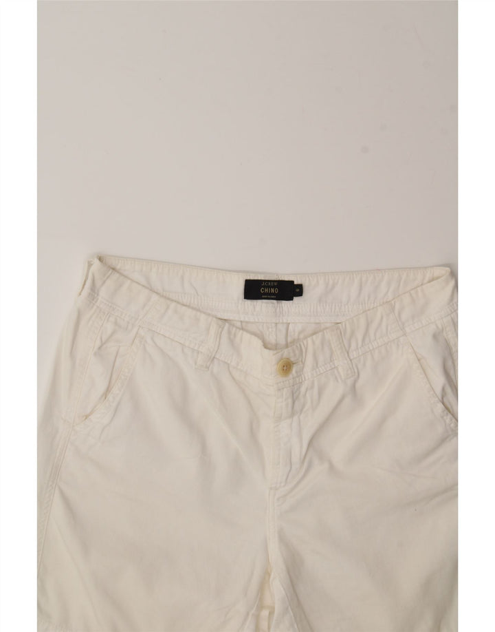 J. CREW Womens Chino Shorts US 6 Medium W30  White Cotton Vintage J. Crew and Second-Hand J. Crew from Messina Hembry 