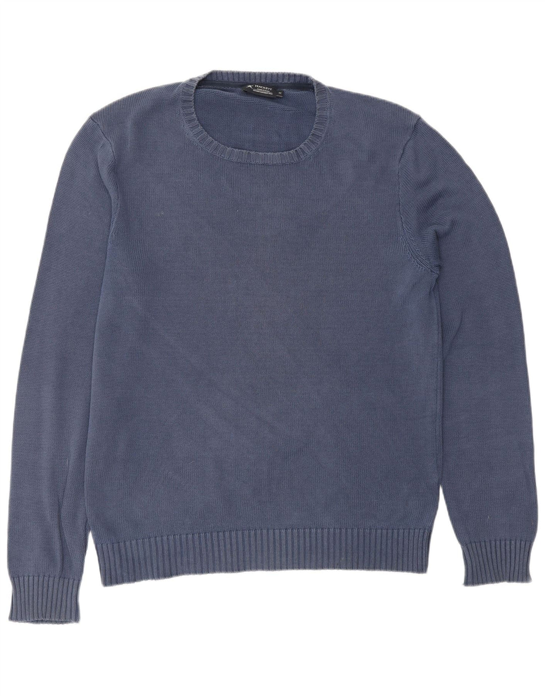 HACKETT Jersey De Cuello Redondo Para Hombre De Algodón Azul Marino Medio