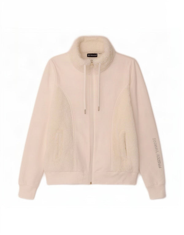 Freddy Dame Grafisk Oversized træningsdragt Top Jacket UK 10 Small White