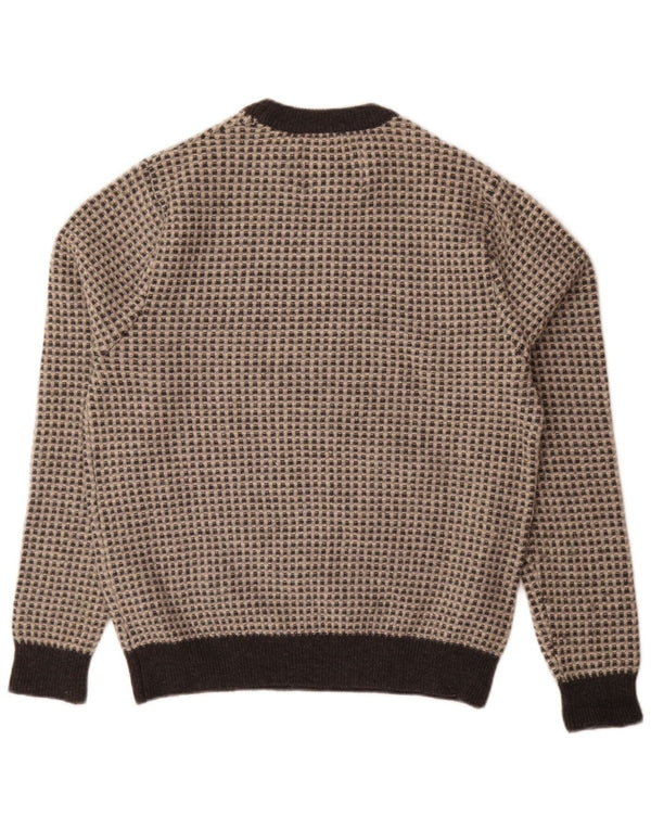Jack Wills Mens Crew Neck Jumper Sweater XL Grey Flecked Wool