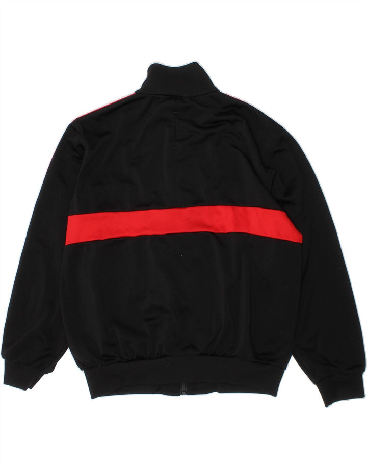 ADIDAS Boys Tracksuit Top Jacket 9-10 Years Black Colourblock Polyester Vintage Adidas and Second-Hand Adidas from Messina Hembry 