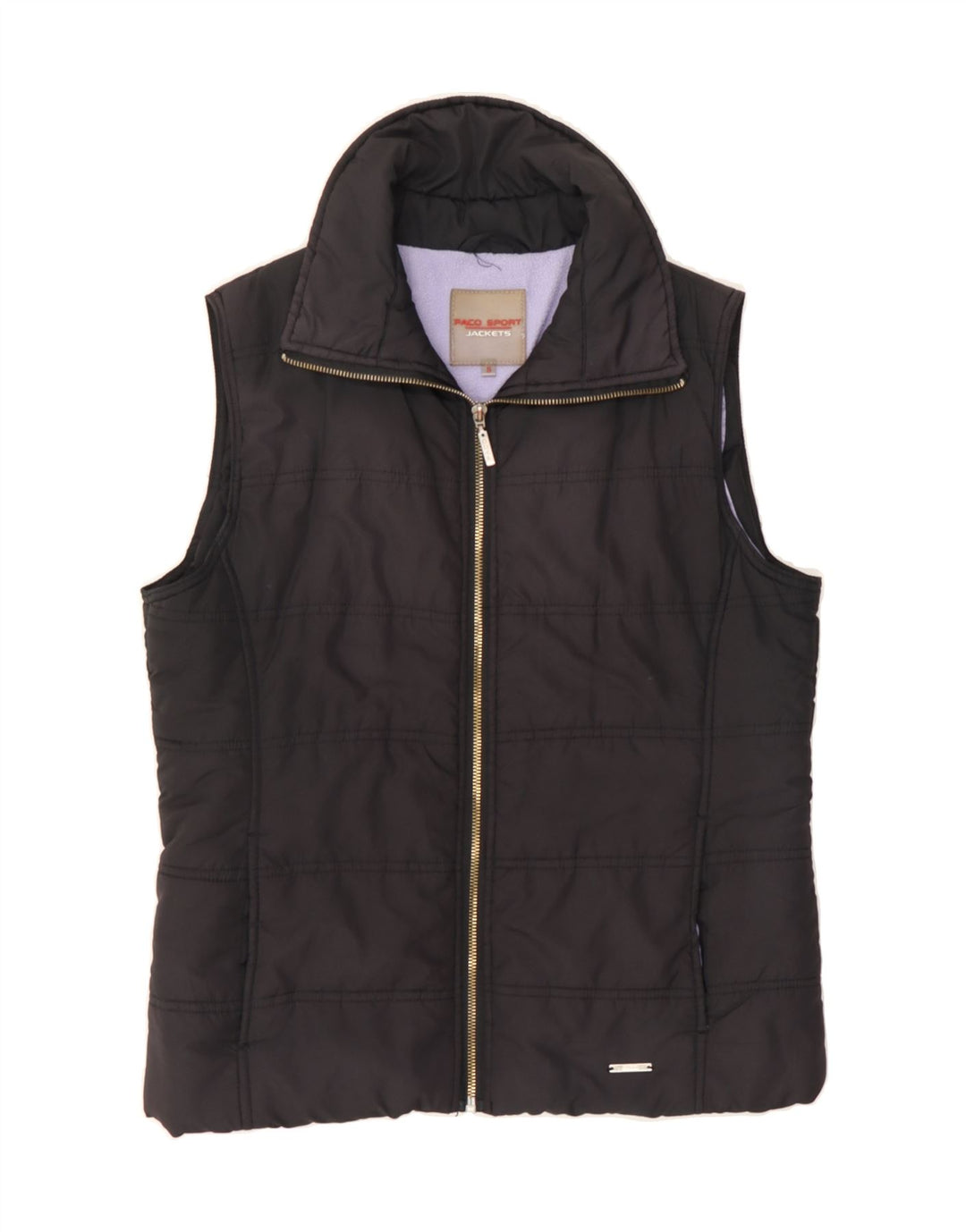 PACO Womens Padded Gilet UK 10 Small Black Polyester Vintage Paco and Second-Hand Paco from Messina Hembry 