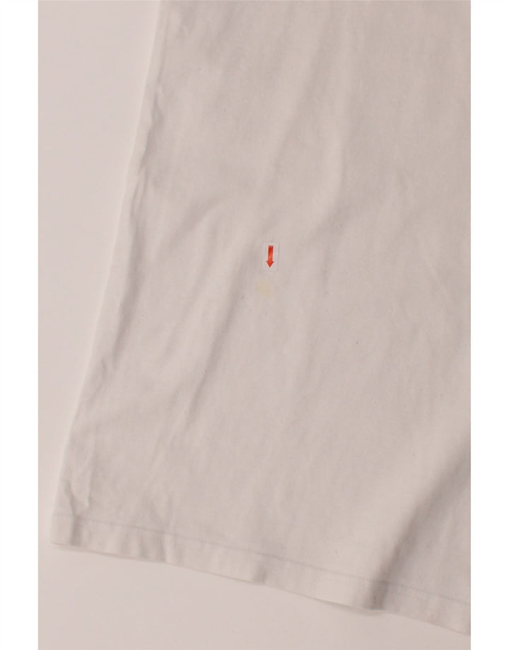 TOMMY HILFIGER Mens Regular Fit Graphic T-Shirt Top Medium White Vintage Tommy Hilfiger and Second-Hand Tommy Hilfiger from Messina Hembry 