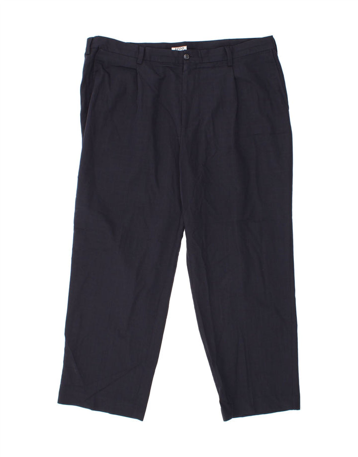 IZOD Mens Pegged Chino Trousers W42 L30 Navy Blue Polyester Vintage Izod and Second-Hand Izod from Messina Hembry 