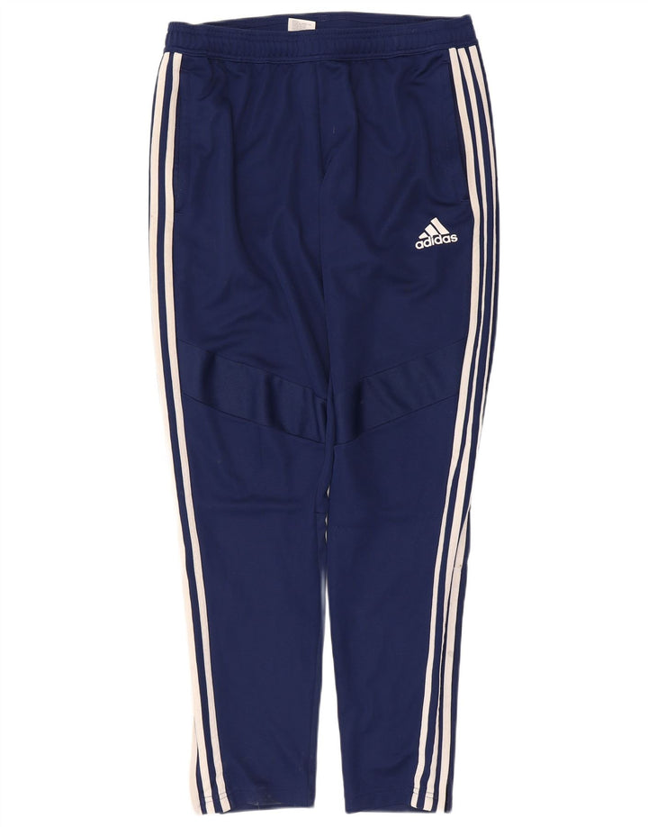 Adidas Mens Tracksuit Trousers Large  Navy Blue Polyester