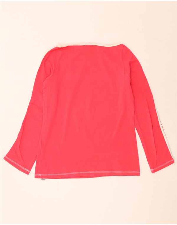 Top grafico da donna Nike manica lunga UK 14/16 Large Pink Colourblock