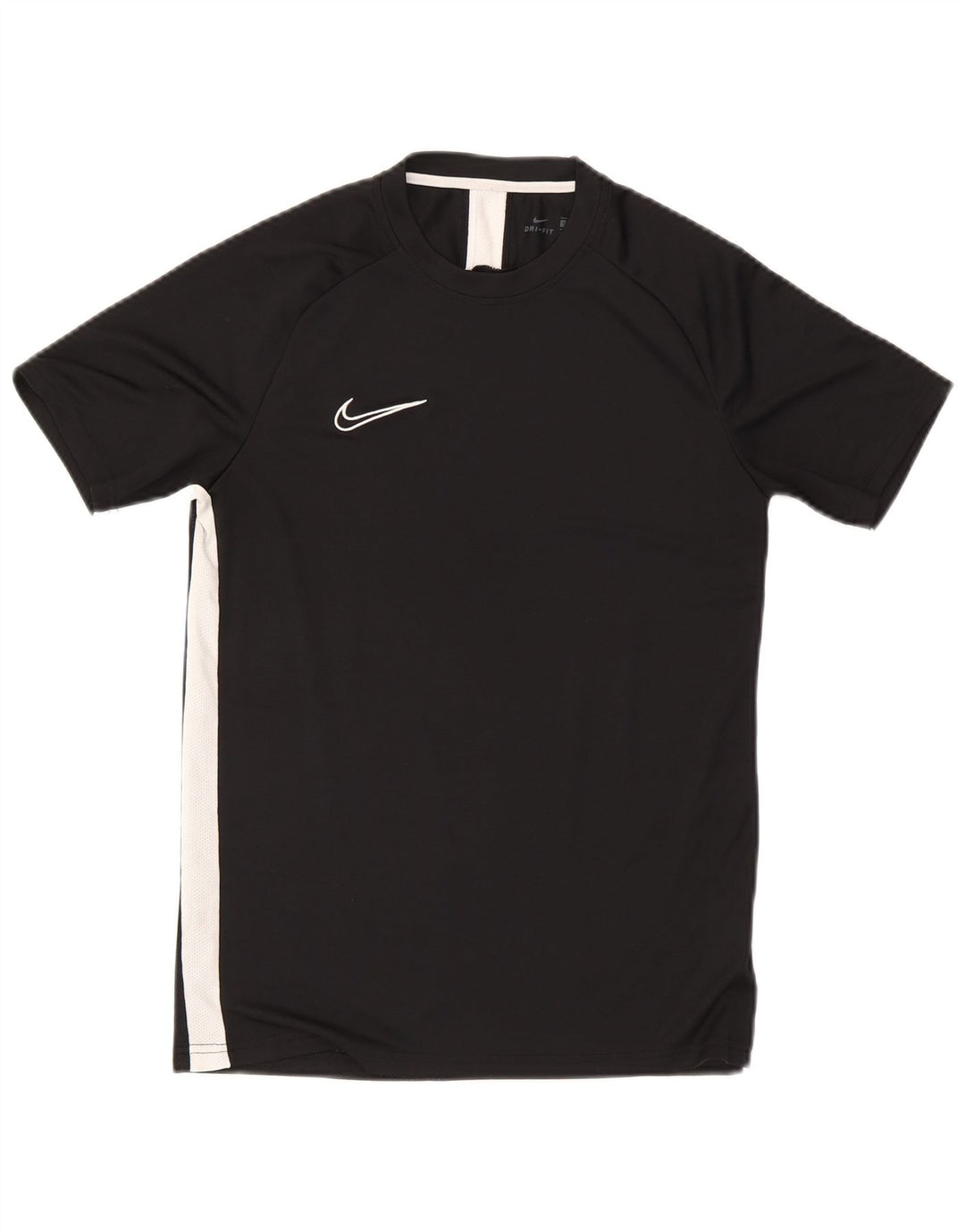 Nike Mens Dri Fit T-Shirt Top Medium Black Colourblock Polyester