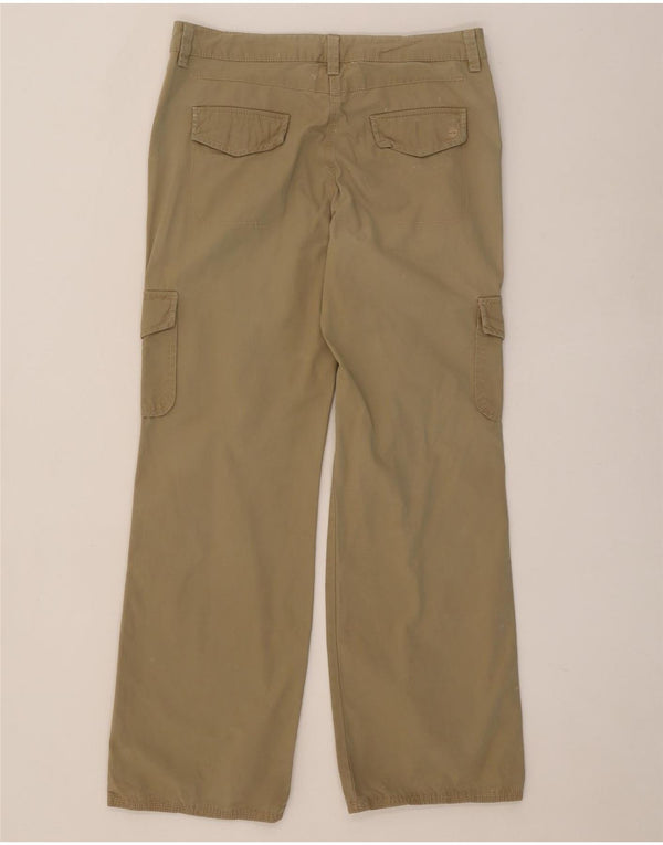 Timberland Pantalones cargo rectos para mujer UK 12 Medium W30 L31 Algodón beige