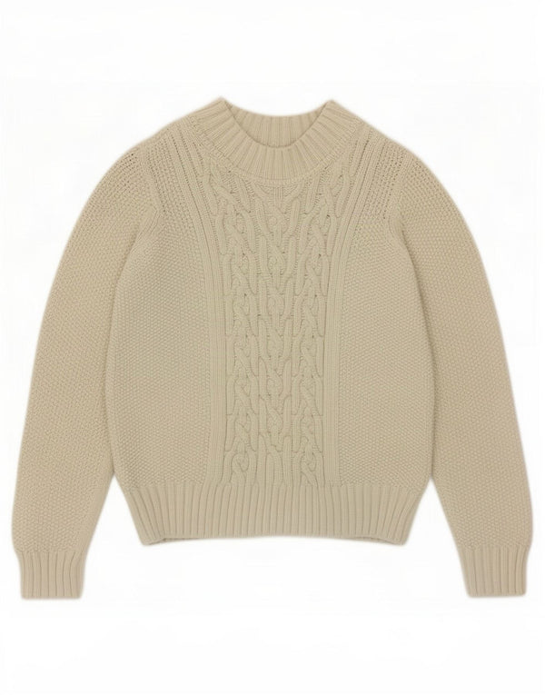 Marks & Spencer Damen-Pullover mit U-Boot-Ausschnitt, Gr. 10, Größe S, gebrochenes Weiß