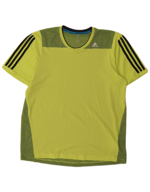 Ανδρικό T-Shirt Adidas Climacool Top Large Green Polyester