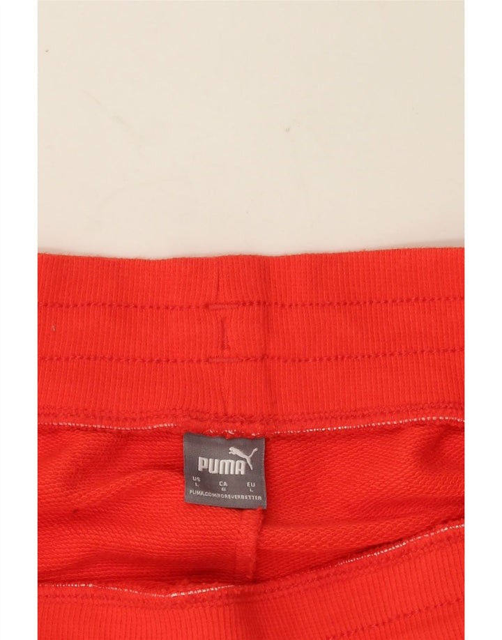 PUMA Womens Sport Shorts UK 16 Large  Red Vintage Puma and Second-Hand Puma from Messina Hembry 