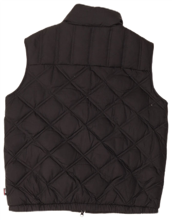 Fila Chaleco acolchado para mujer UK 44 Mediano Poliéster negro