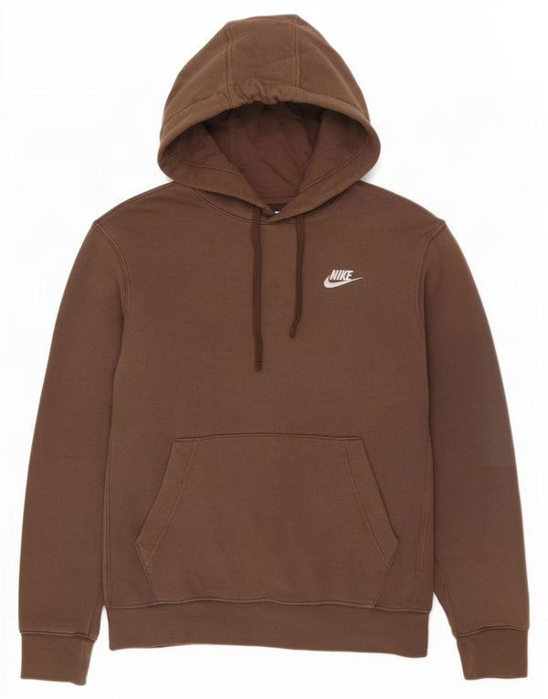 Felpa con cappuccio da uomo Nike Small in cotone beige