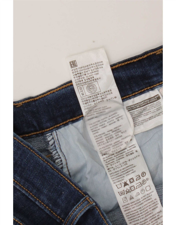 Levi's Womens High Rise Denim Shorts W30 Medium Blue Cotton