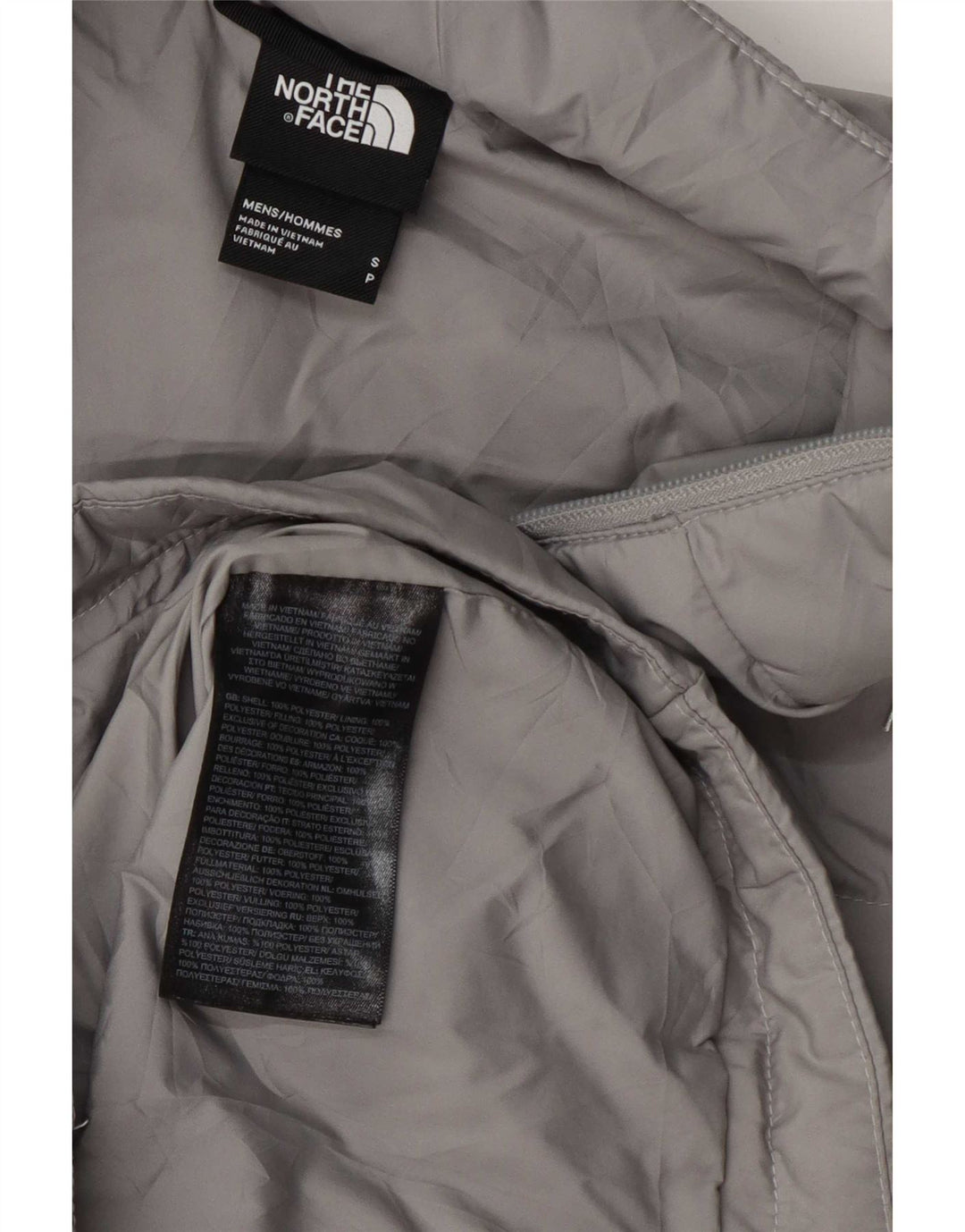 The North Face Chaqueta acolchada para hombre UK 36 Small Gris Poliéster
