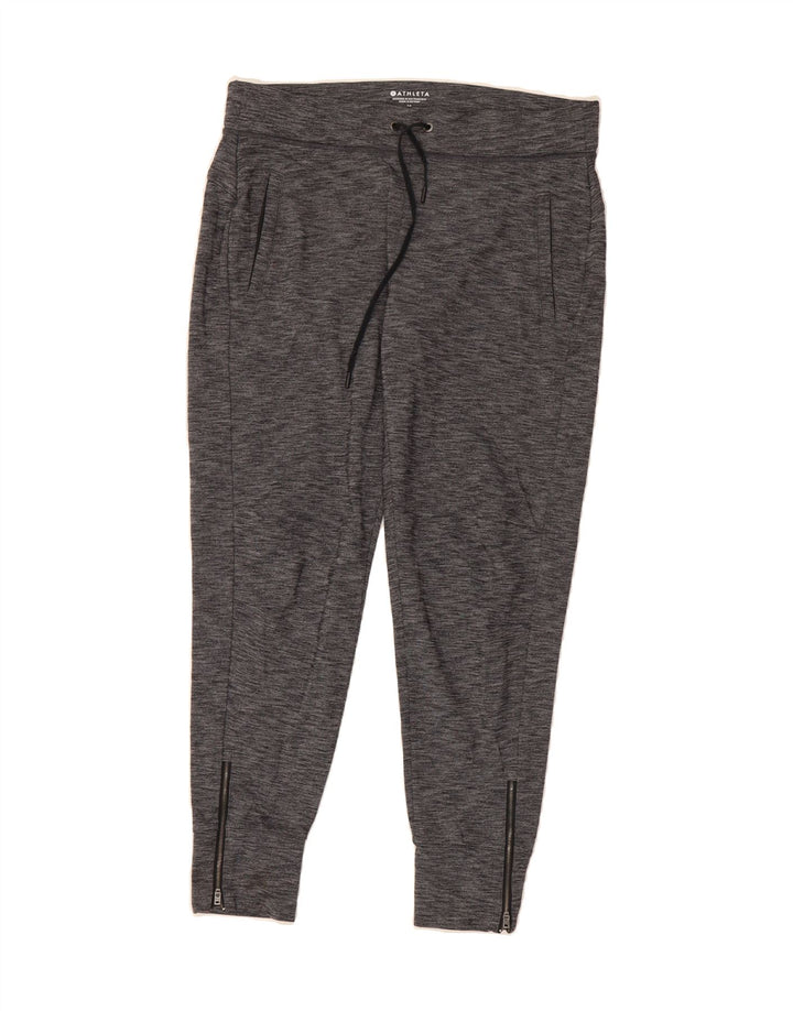 ATHLETA Womens Tracksuit Trousers Joggers UK 14 Medium  Grey Nylon Vintage Athleta and Second-Hand Athleta from Messina Hembry 