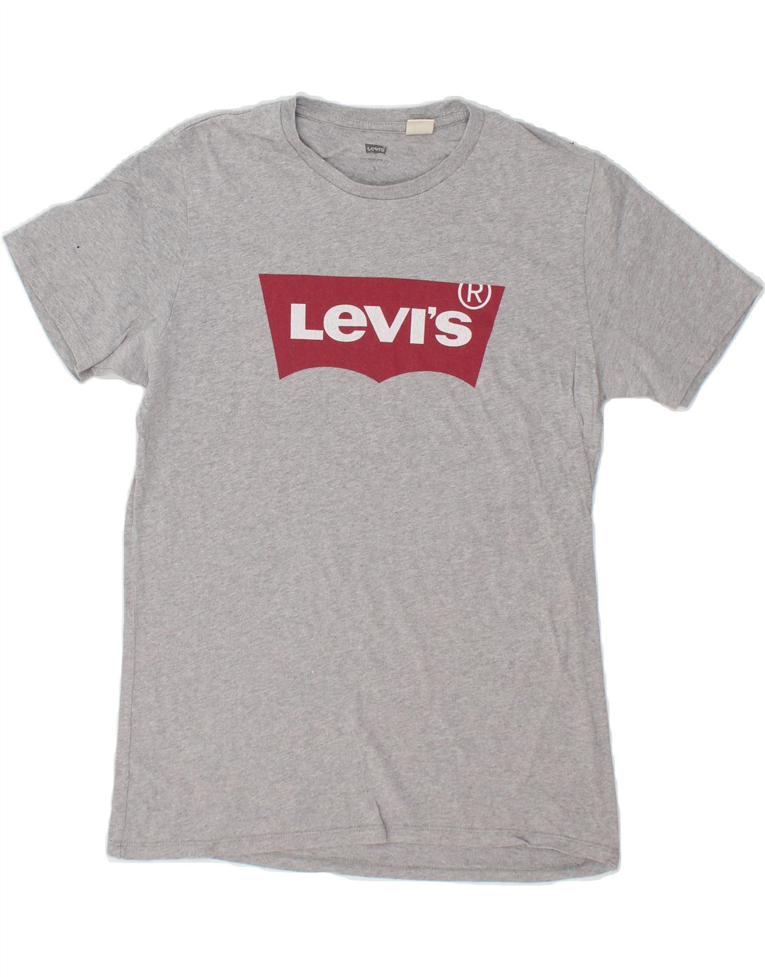 LEVI'S Mens Graphic T-Shirt Top Small Grey Cotton Vintage Levi's and Second-Hand Levi's from Messina Hembry 