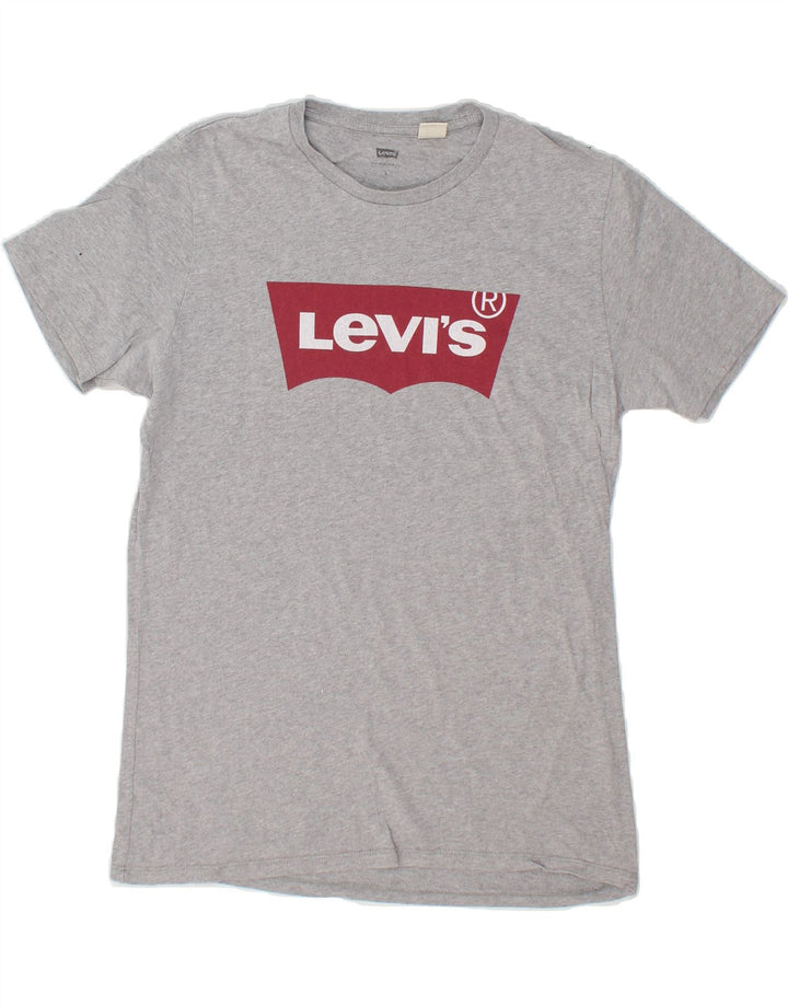 LEVI'S Mens Graphic T-Shirt Top Small Grey Cotton Vintage Levi's and Second-Hand Levi's from Messina Hembry 