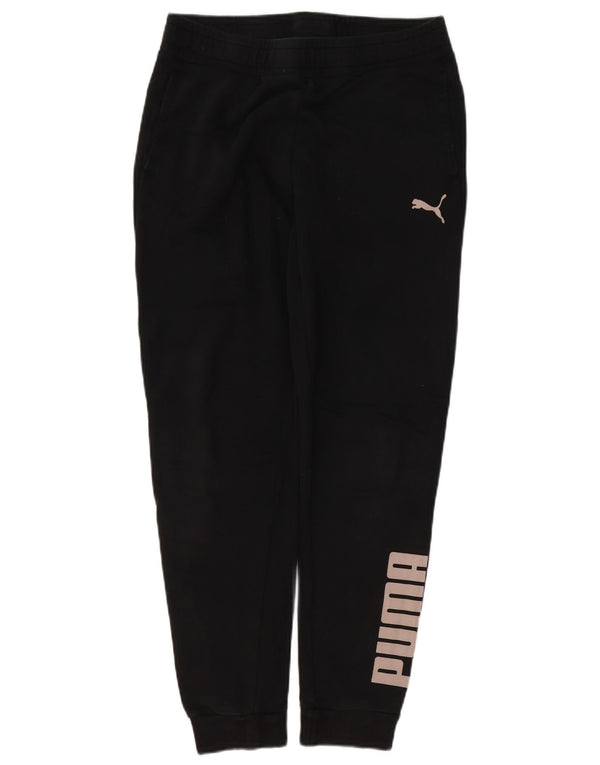 Puma Mens Graphic Tracksuit Trousers Joggers Medium  Black
