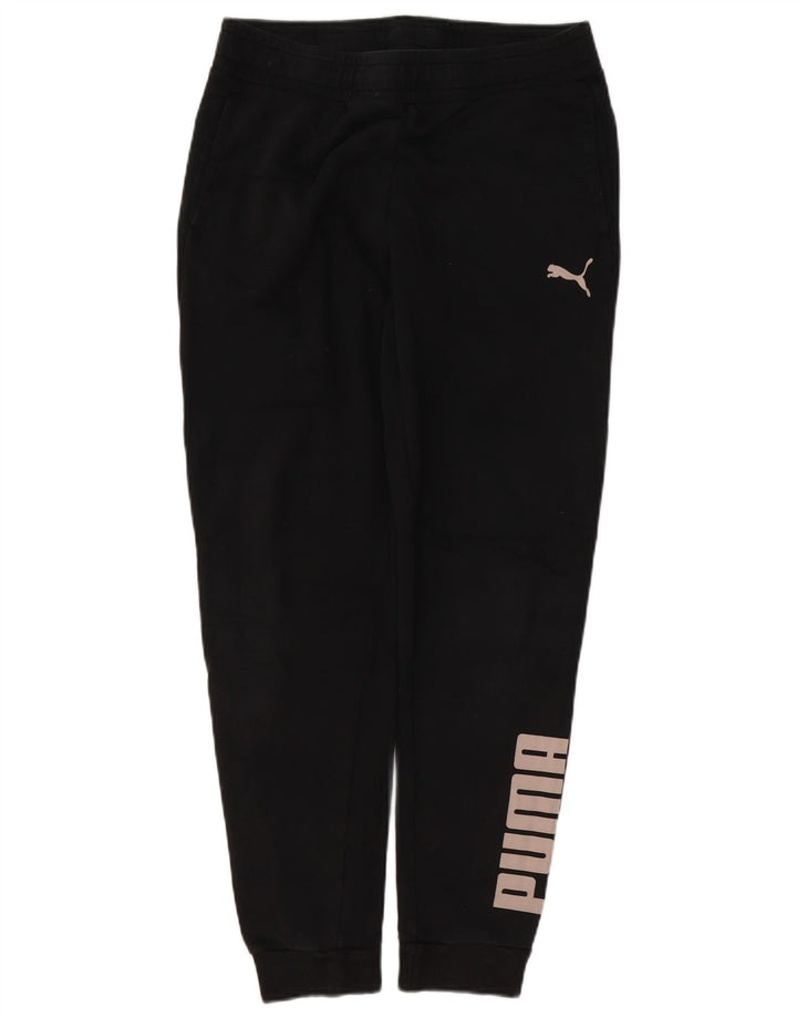 Puma Mens Graphic Tracksuit Trousers Joggers Medium  Black