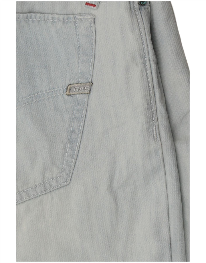 Gas Mens Denim Shorts W29 Medium Blue Cotton