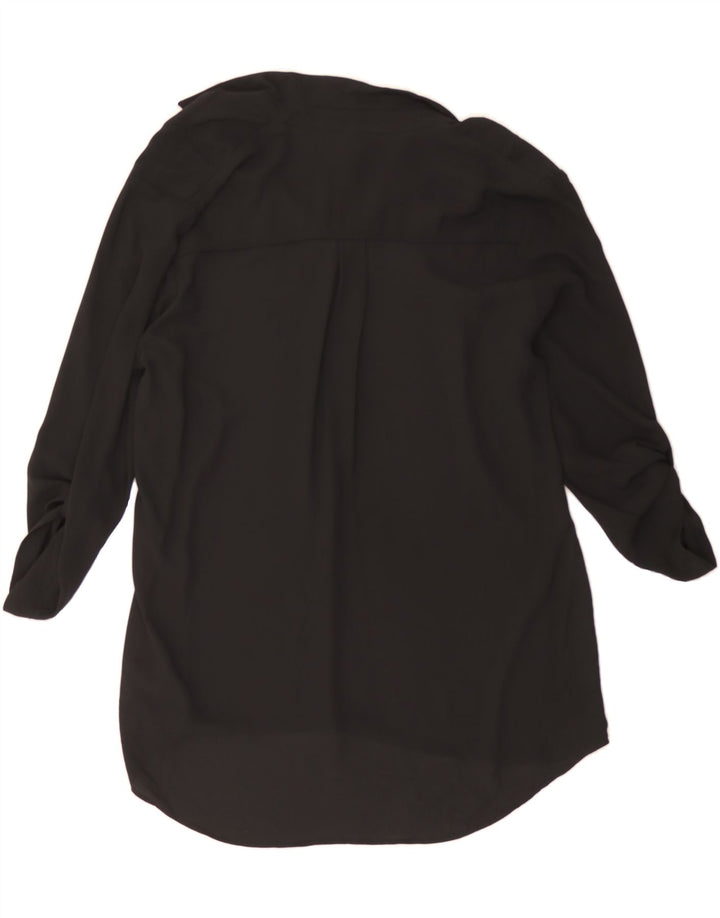 MOSSIMO Womens 3/4 Sleeve Blouse Top UK 16 Large Black Polyester Vintage Mossimo and Second-Hand Mossimo from Messina Hembry 