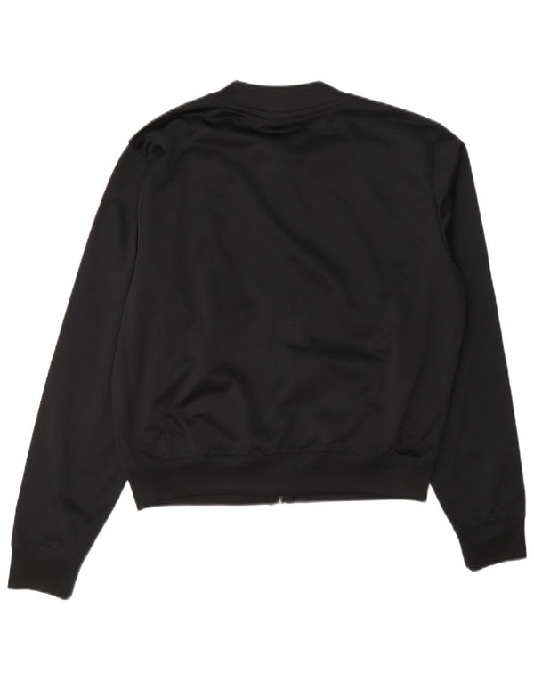 Champion Dame grafisk træningsdragt Topjakke UK 14 Medium Sort Colourblock