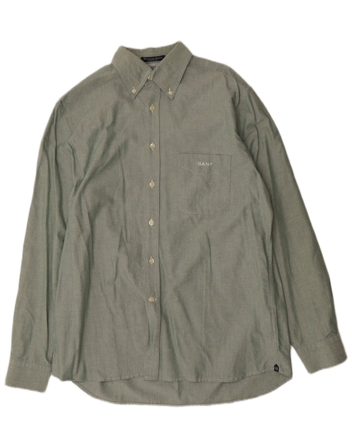 GANT Mens Regular Fit Shirt Medium Green Cotton